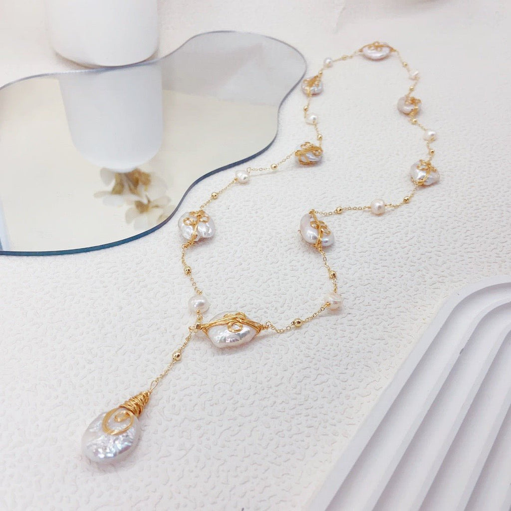 Baroque Pearl Necklace - NaNaMaLa Boutique