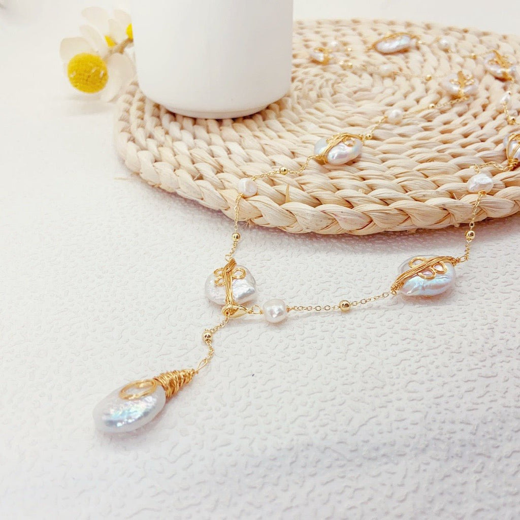Baroque Pearl Necklace - NaNaMaLa Boutique
