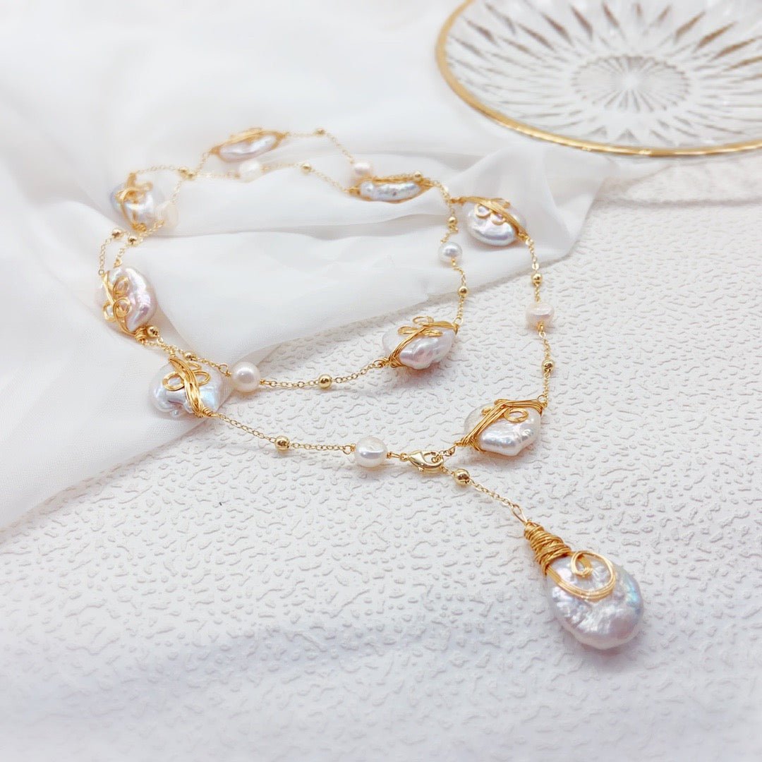 Baroque Pearl Necklace - NaNaMaLa Boutique