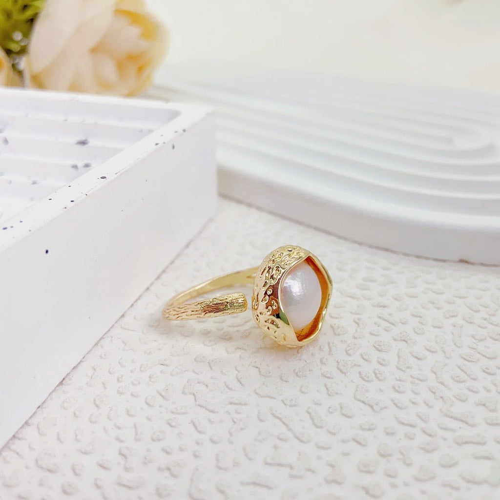 Bay of Sunset Pearl Ring - NaNaMaLa Boutique