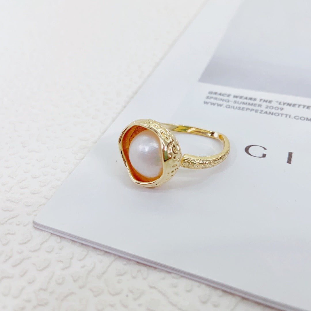 Bay of Sunset Pearl Ring - NaNaMaLa Boutique