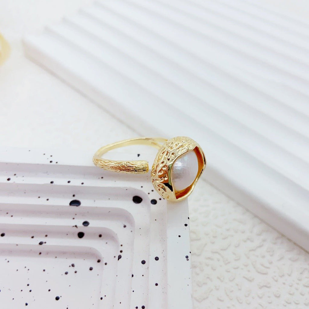 Bay of Sunset Pearl Ring - NaNaMaLa Boutique