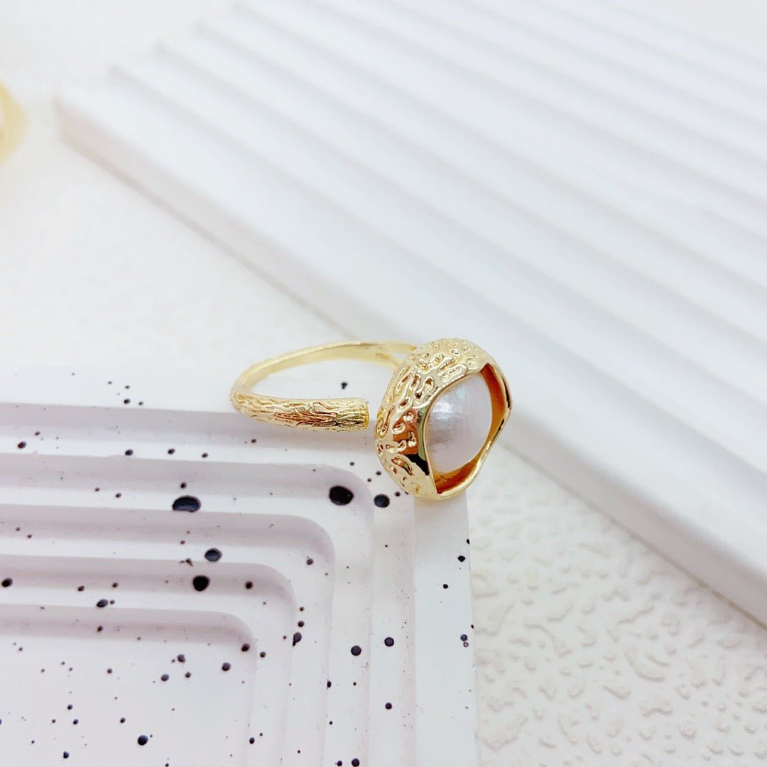 Bay of Sunset Pearl Ring - NaNaMaLa Boutique