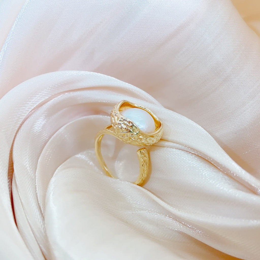 Bay of Sunset Pearl Ring - NaNaMaLa Boutique