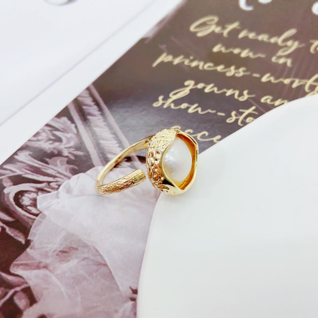 Bay of Sunset Pearl Ring - NaNaMaLa Boutique