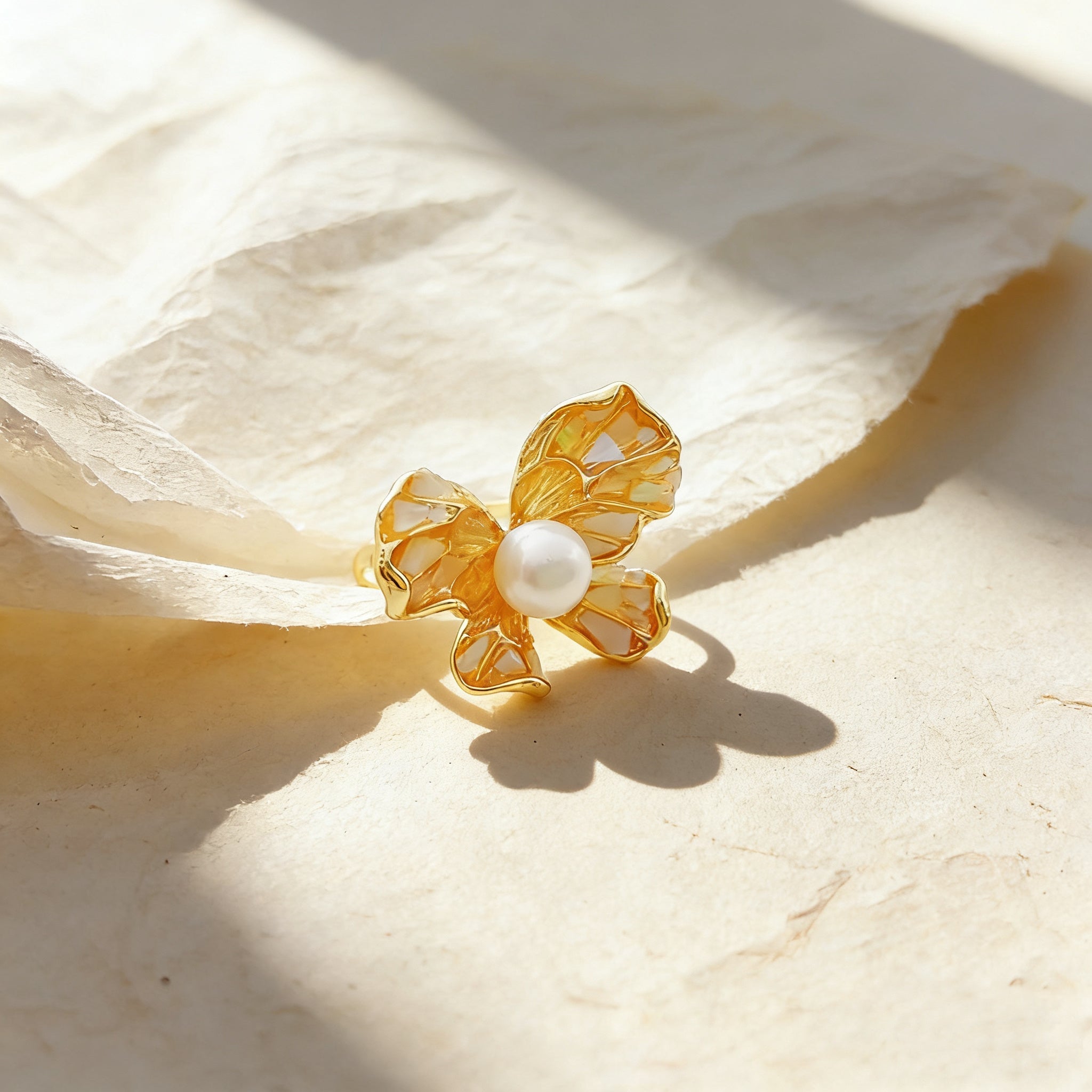 Dawn Glow Butterfly Flame Ring - NaNaMaLa Boutique