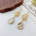 Drifting Boat Baroque Pearl Earrings - NaNaMaLa Boutique