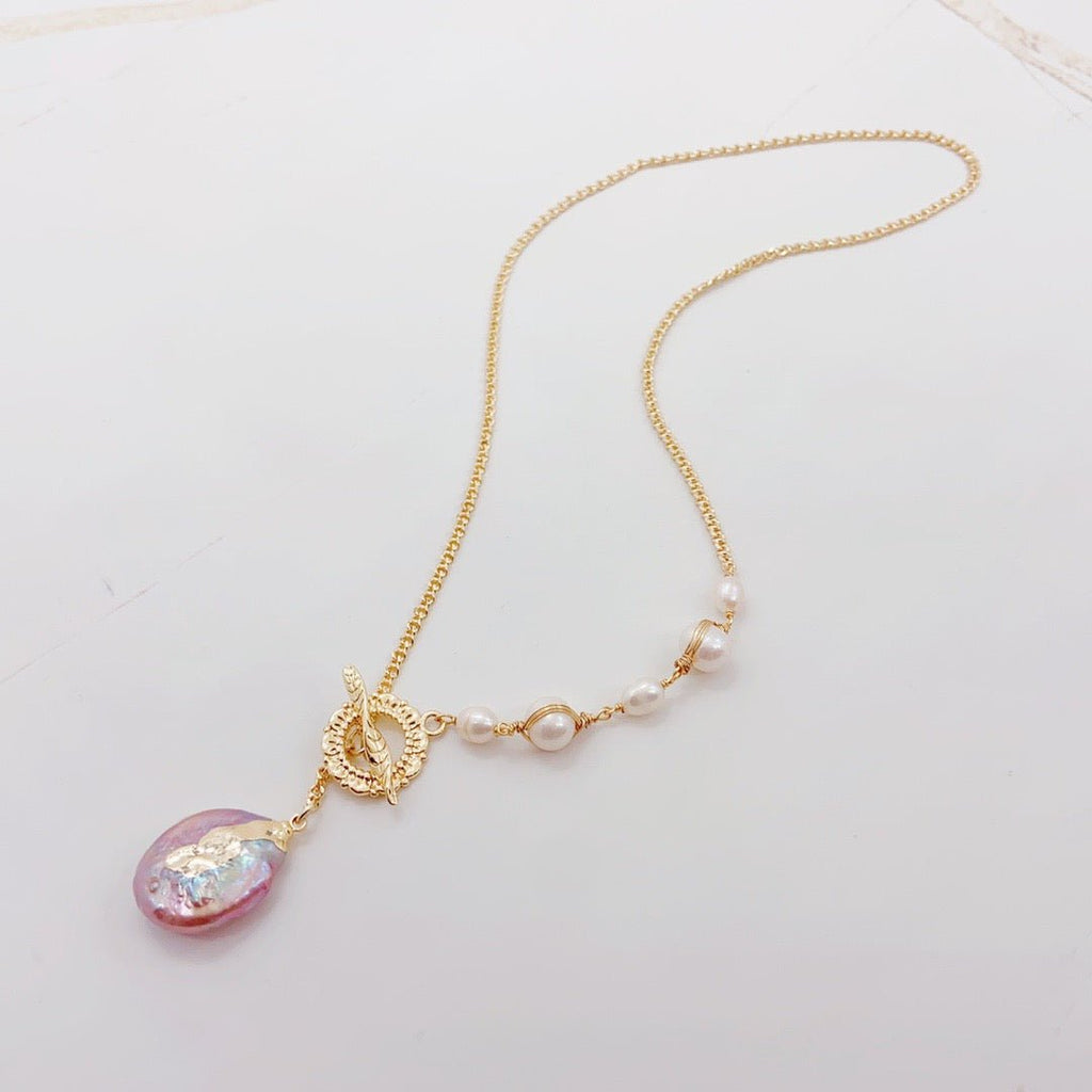 Drifting Boat Baroque Pearl Necklace - NaNaMaLa Boutique