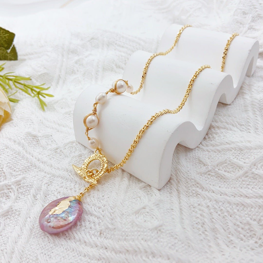 Drifting Boat Baroque Pearl Necklace - NaNaMaLa Boutique