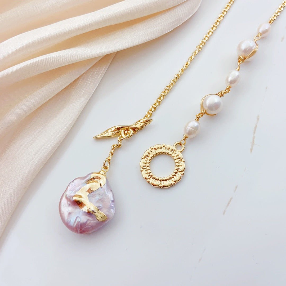 Drifting Boat Baroque Pearl Necklace - NaNaMaLa Boutique
