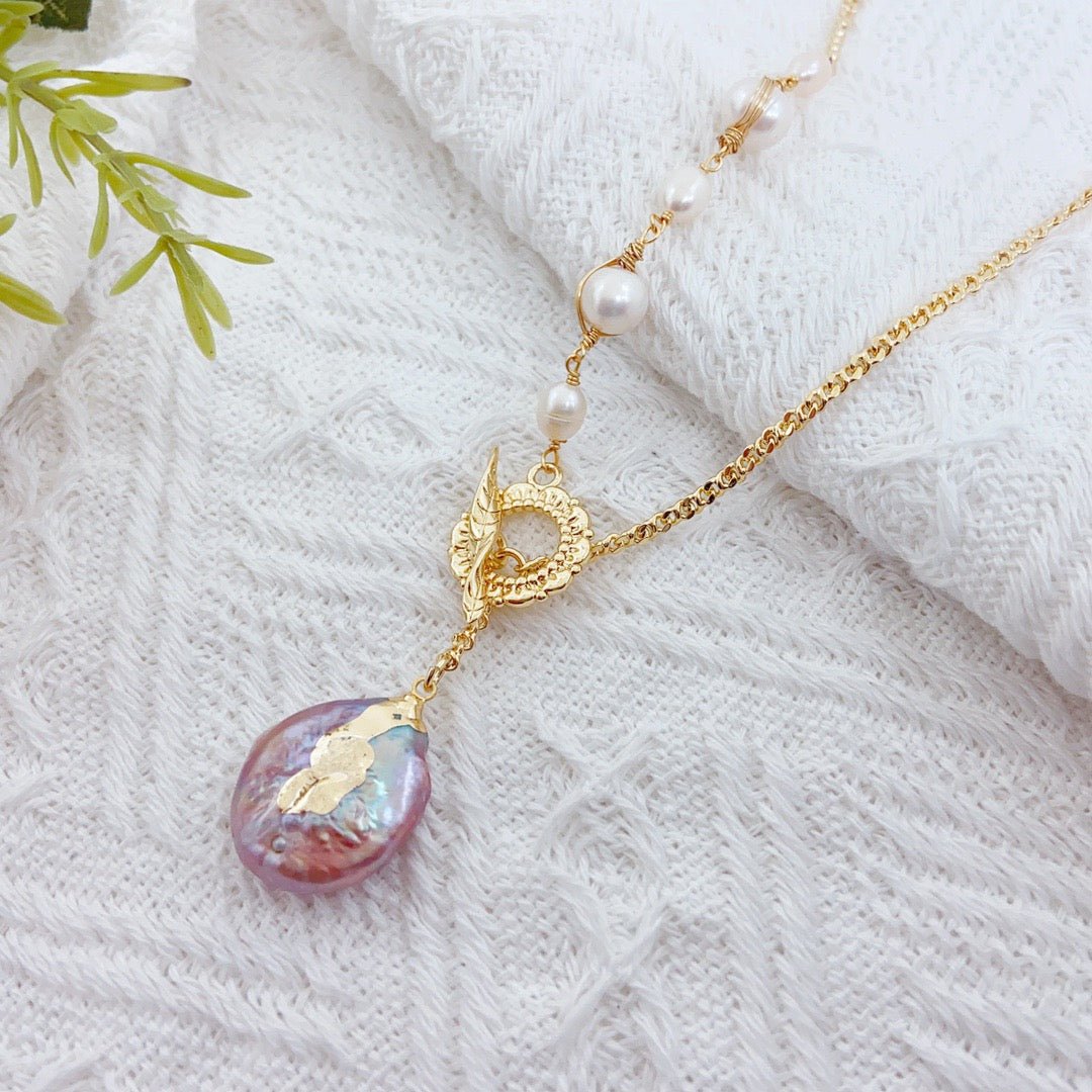 Drifting Boat Baroque Pearl Necklace - NaNaMaLa Boutique