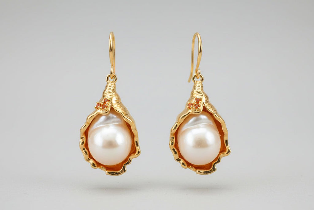 Exquisite Floral - Inspired Pearl Earring - NaNaMaLa Boutique