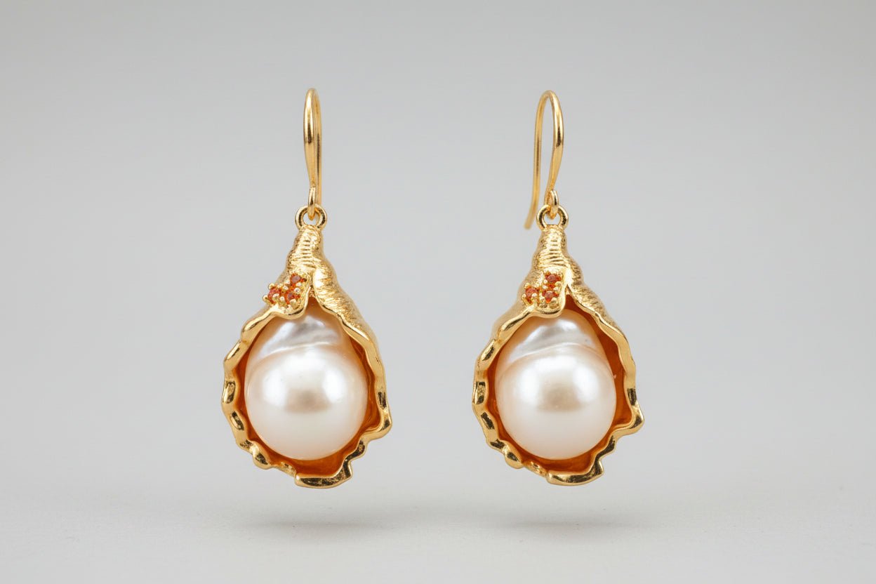 Exquisite Floral - Inspired Pearl Earring - NaNaMaLa Boutique