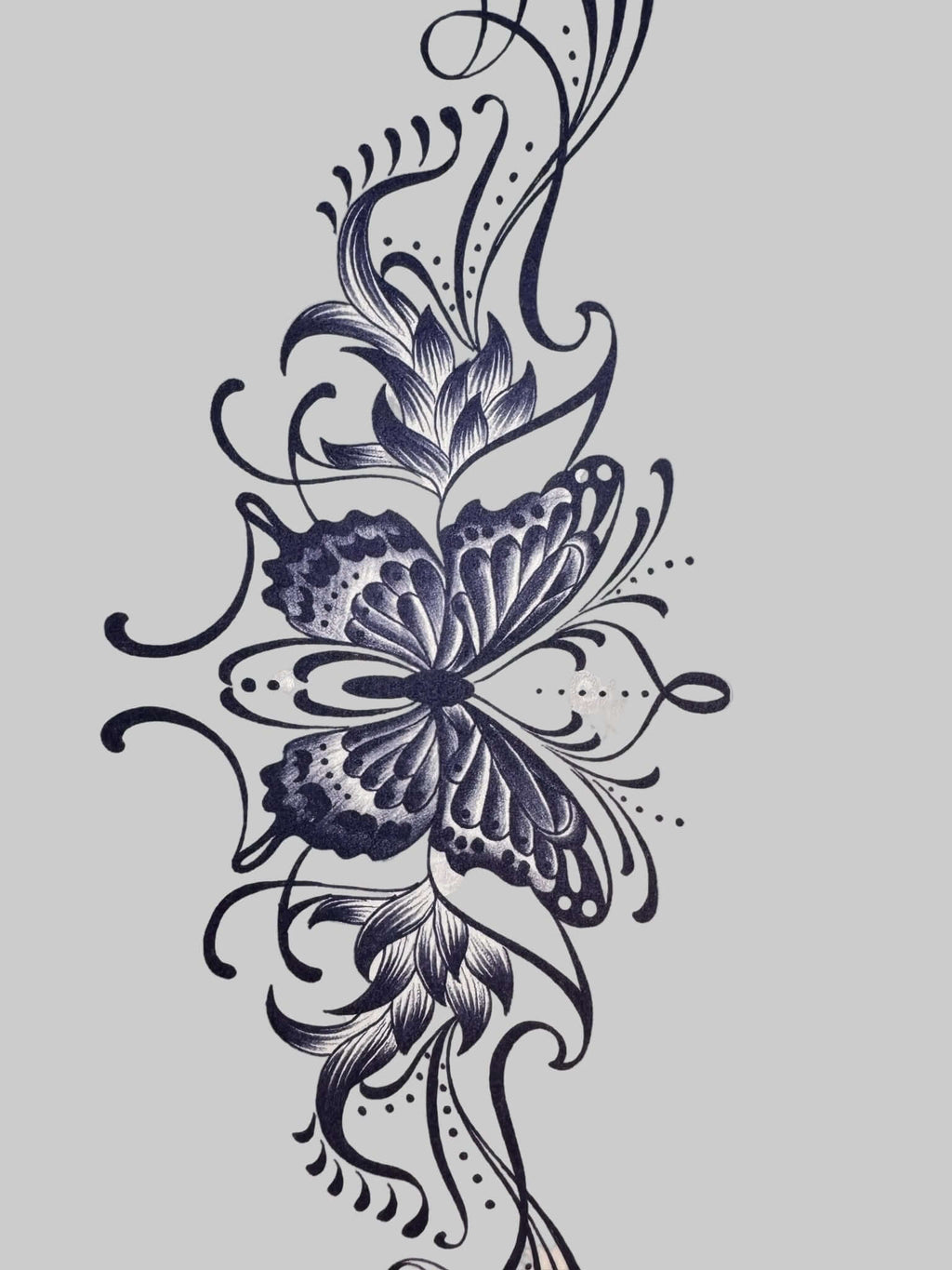 Flutter & Bloom — Herbaceous Butterfly Temporary Tattoo - NaNaMaLa Boutique