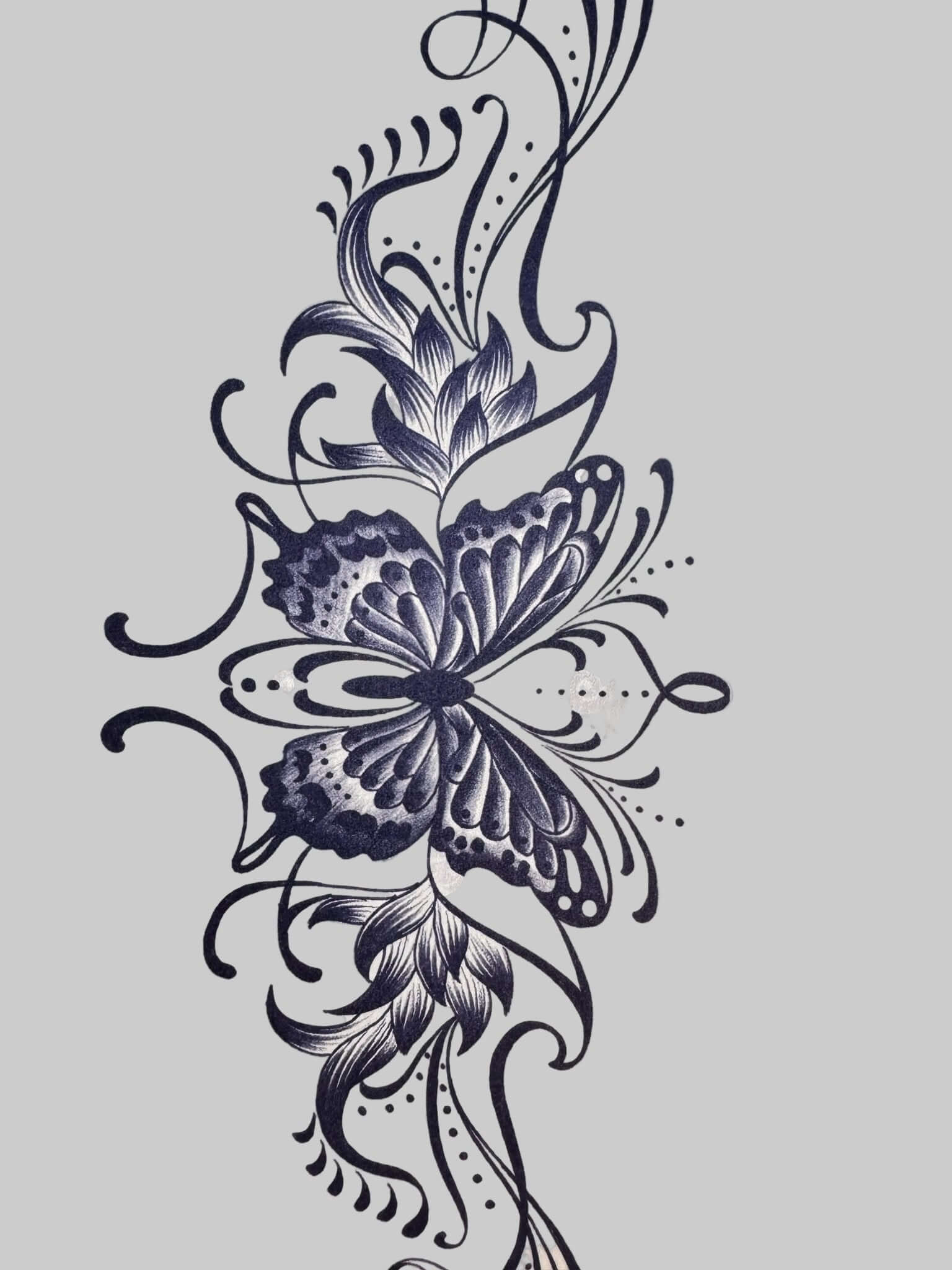 Flutter & Bloom — Herbaceous Butterfly Temporary Tattoo - NaNaMaLa Boutique