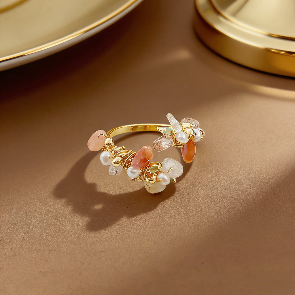 Garden of Dream - Gathering Pearl Ring - NaNaMaLa Boutique