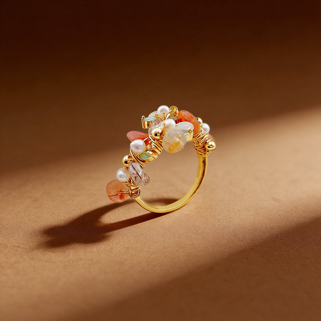 Garden of Dream - Gathering Pearl Ring - NaNaMaLa Boutique