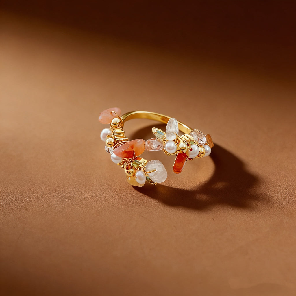 Garden of Dream - Gathering Pearl Ring - NaNaMaLa Boutique