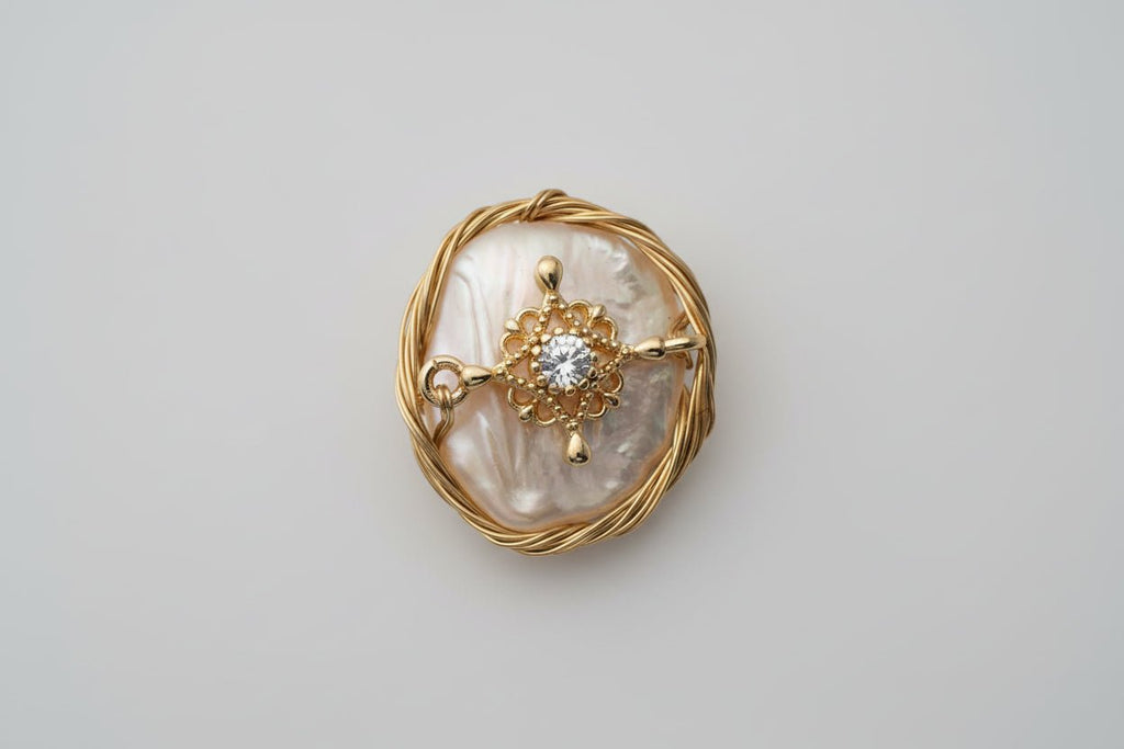 Handcrafted Elegant Baroque Pearl Ring - NaNaMaLa Boutique
