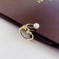 Ink Mist Pearl Ring - NaNaMaLa Boutique