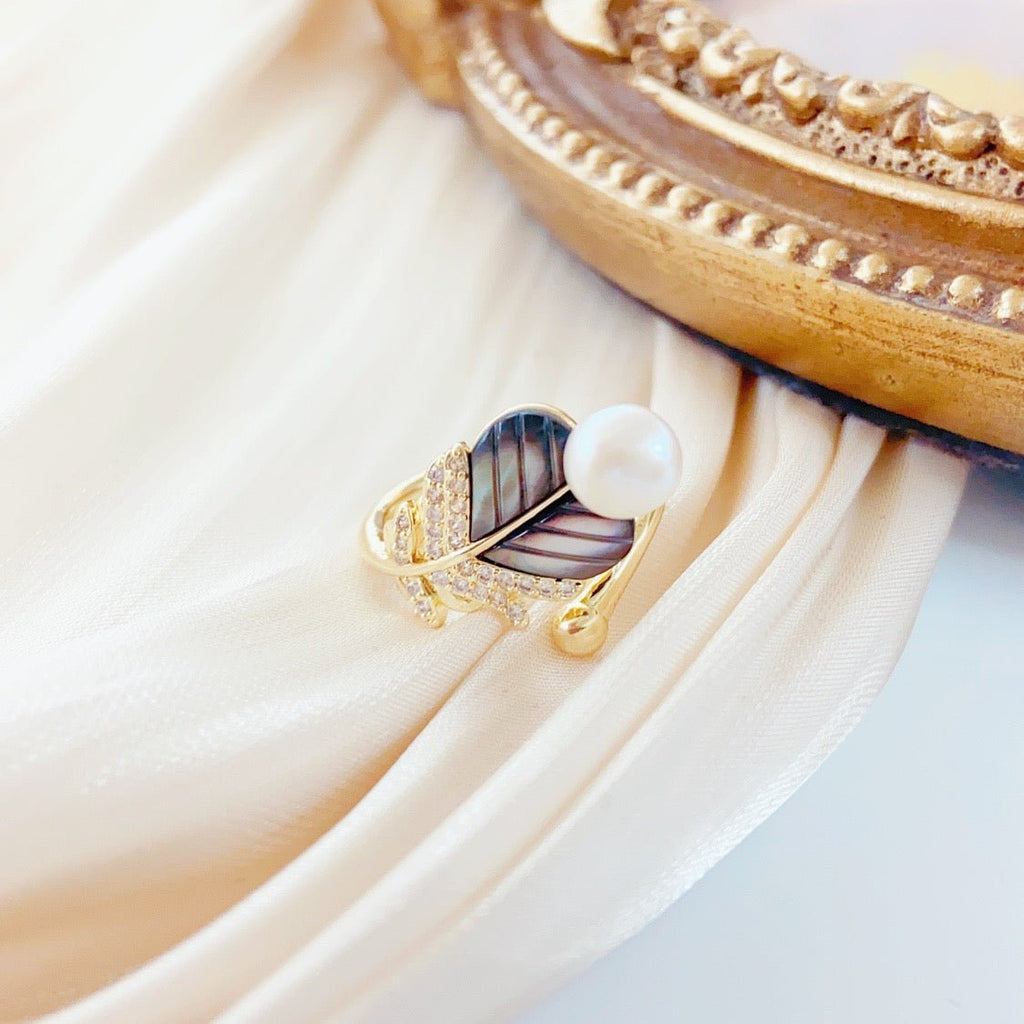 Ink Mist Pearl Ring - NaNaMaLa Boutique