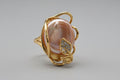 Iridescent Irregular Baroque Pearl Ring - NaNaMaLa Boutique