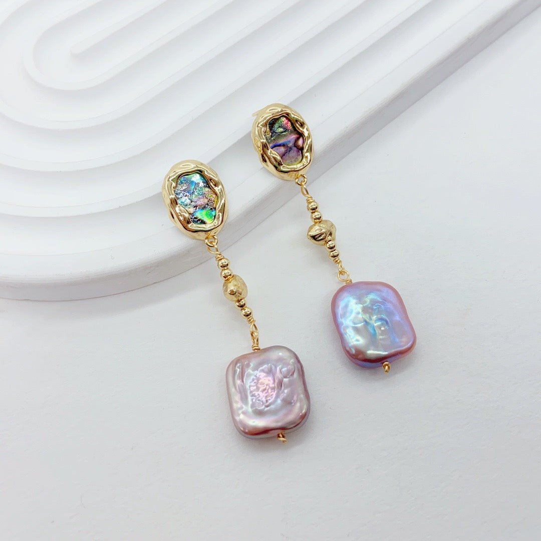 Limited Edition Iridescent Pearl Stud Earrings - NaNaMaLa Boutique