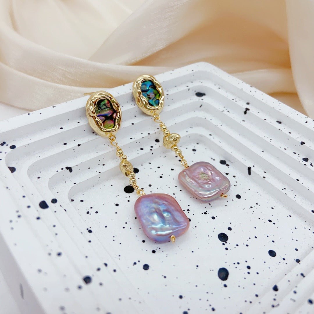 Limited Edition Iridescent Pearl Stud Earrings - NaNaMaLa Boutique
