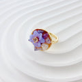 Luminous Orchid Tide Pearl Ring - NaNaMaLa Boutique