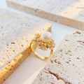 Osmanthus Whisper Pearl Ring - NaNaMaLa Boutique