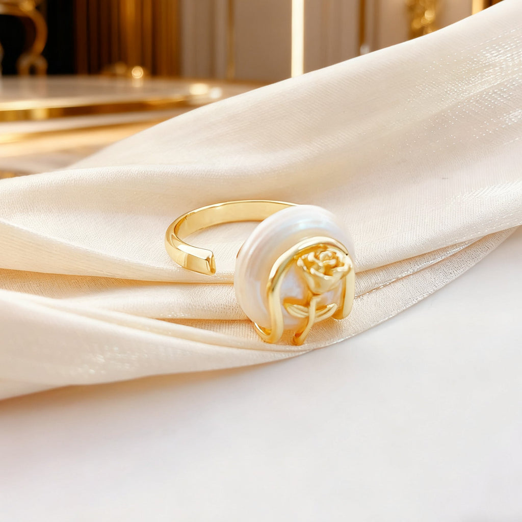 Rose of the Prince Pearl Ring - NaNaMaLa Boutique