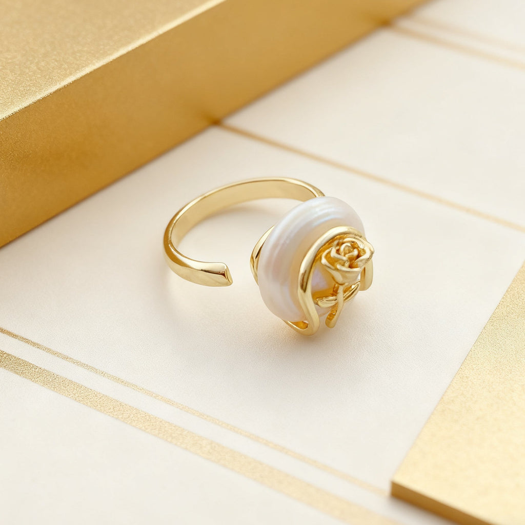 Rose of the Prince Pearl Ring - NaNaMaLa Boutique