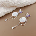 Sea Wings Baroque Pearl Stud Earrings - NaNaMaLa Boutique