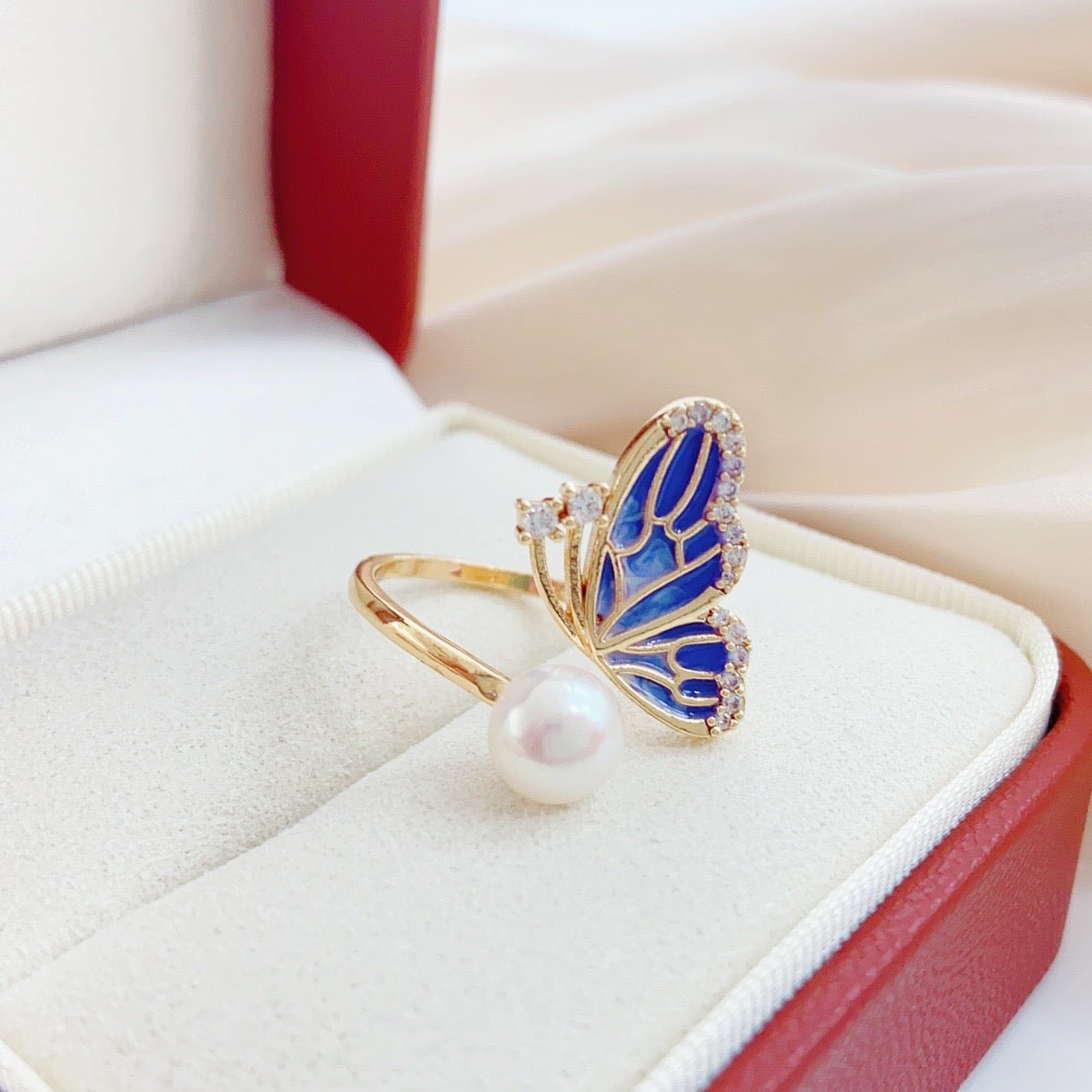 Starlit Garden Pearl Ring - NaNaMaLa Boutique