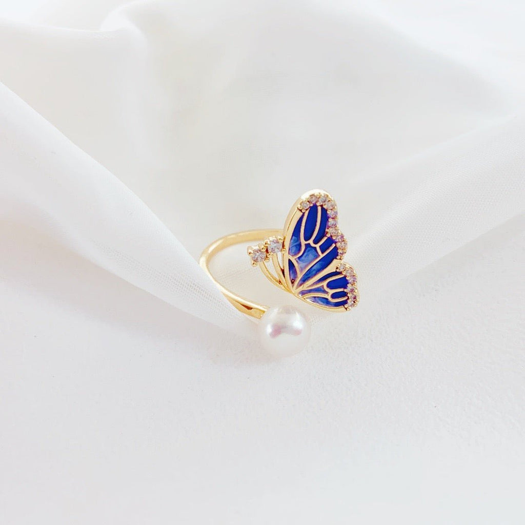 Starlit Garden Pearl Ring - NaNaMaLa Boutique