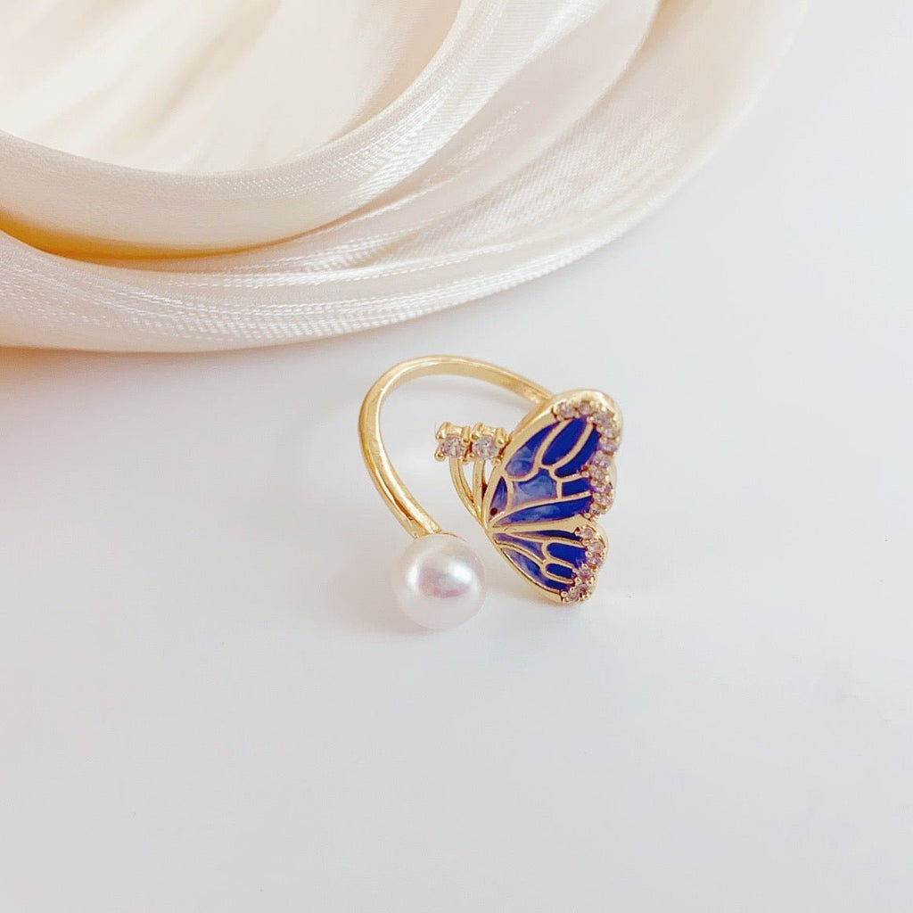 Starlit Garden Pearl Ring - NaNaMaLa Boutique