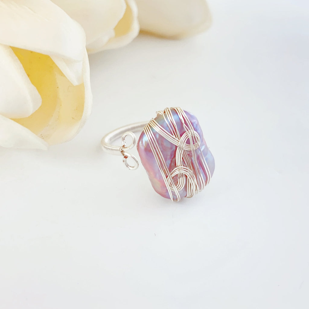 Thames Moonlight Pearl Ring - NaNaMaLa Boutique