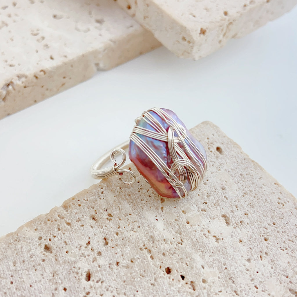 Thames Moonlight Pearl Ring - NaNaMaLa Boutique
