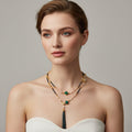 Verdant Stream Pearl Necklace - NaNaMaLa Boutique