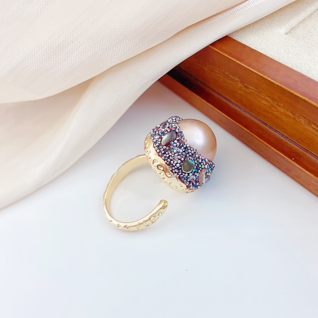 Whispers of the Starry Sea Pearl Ring - NaNaMaLa Boutique