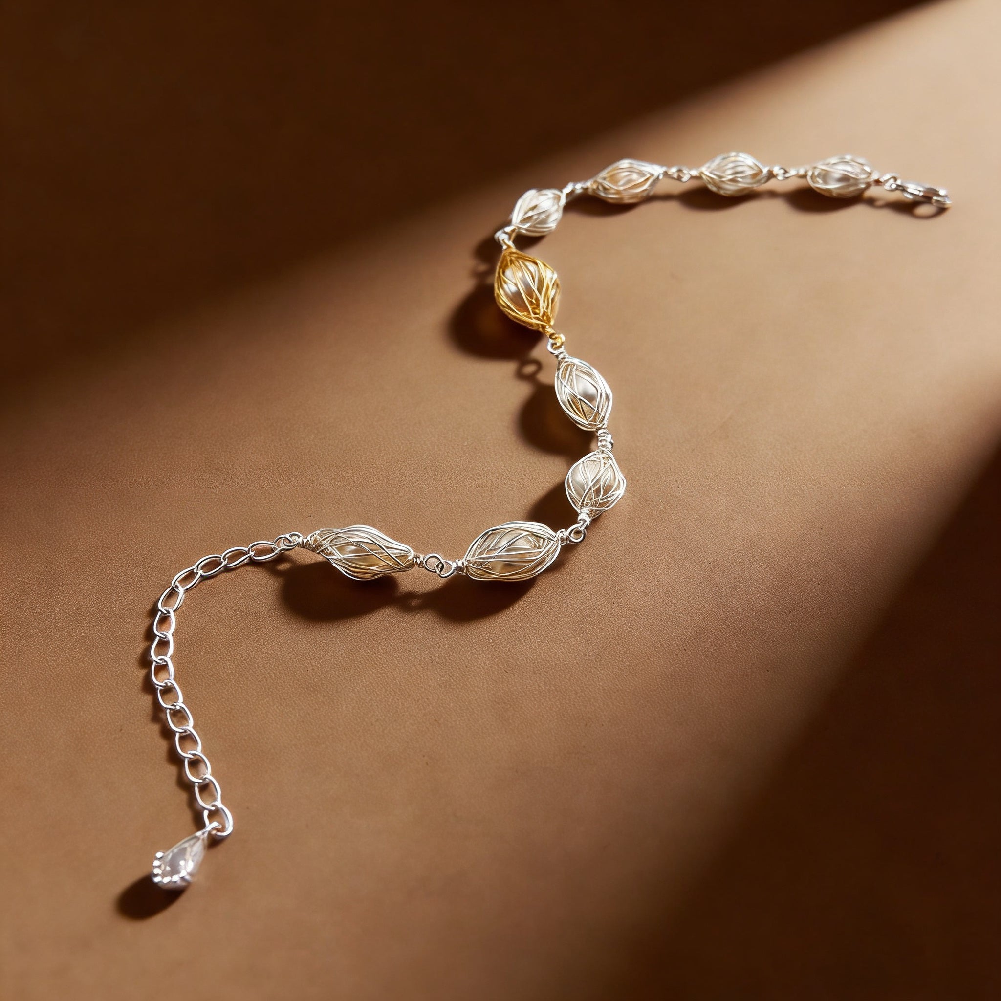 Woven Time Pearl Bracelet - NaNaMaLa Boutique